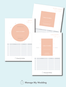 Load image into Gallery viewer, Templates to help you seat your wedding guests.