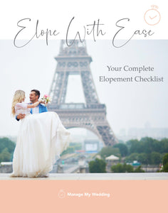 Complete checklist to elope so nothing is forgotten and you know your budget